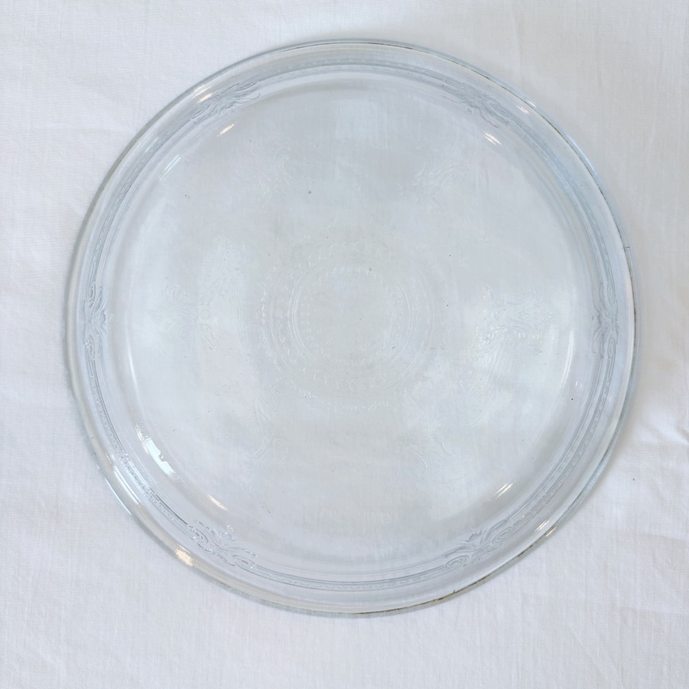Vintage Fire King Light Blue Glass Pie Dish Plate